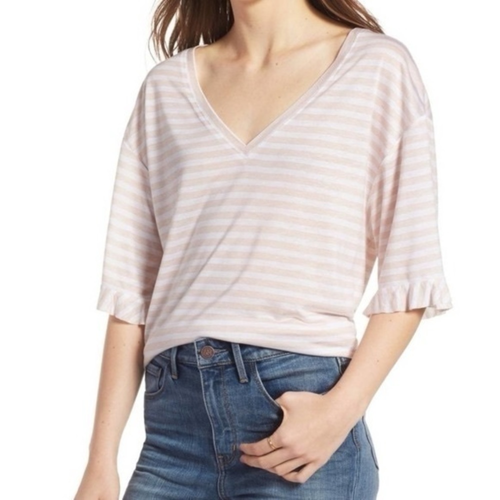 Treasure & Bond Striped Shirt Size Medium